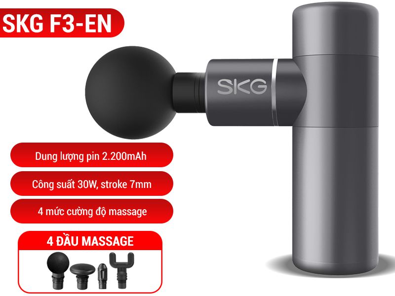 Súng massage toàn thân body mini SKG F3-EN